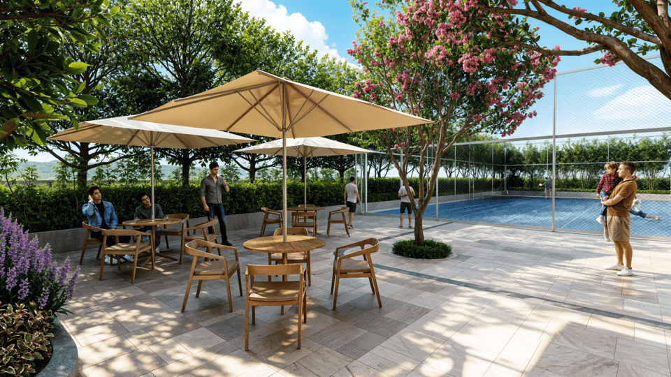 Grand designer clubhouse exterior
