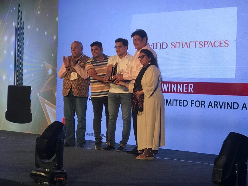 Arvind SmartSpaces delighted to share the news that Arvind Aavishkaar has won an award for “Affordable Housing Project of the Year” at the prestigious Realty Plus Conclave & Excellence Award 2019