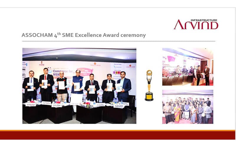 Certificate of Excellence in ASSOCHAM Top 50 SME Index