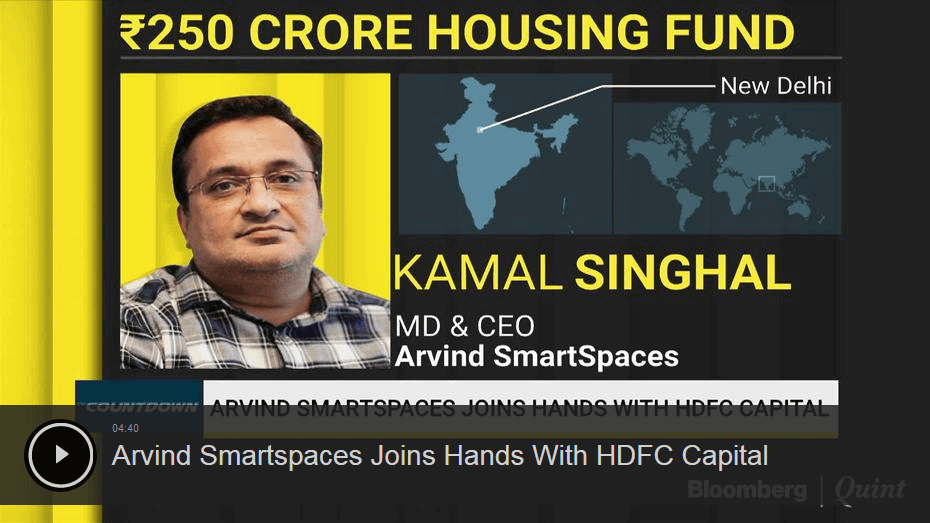 Arvind Smartspaces Joins Hands With HDFC Capital