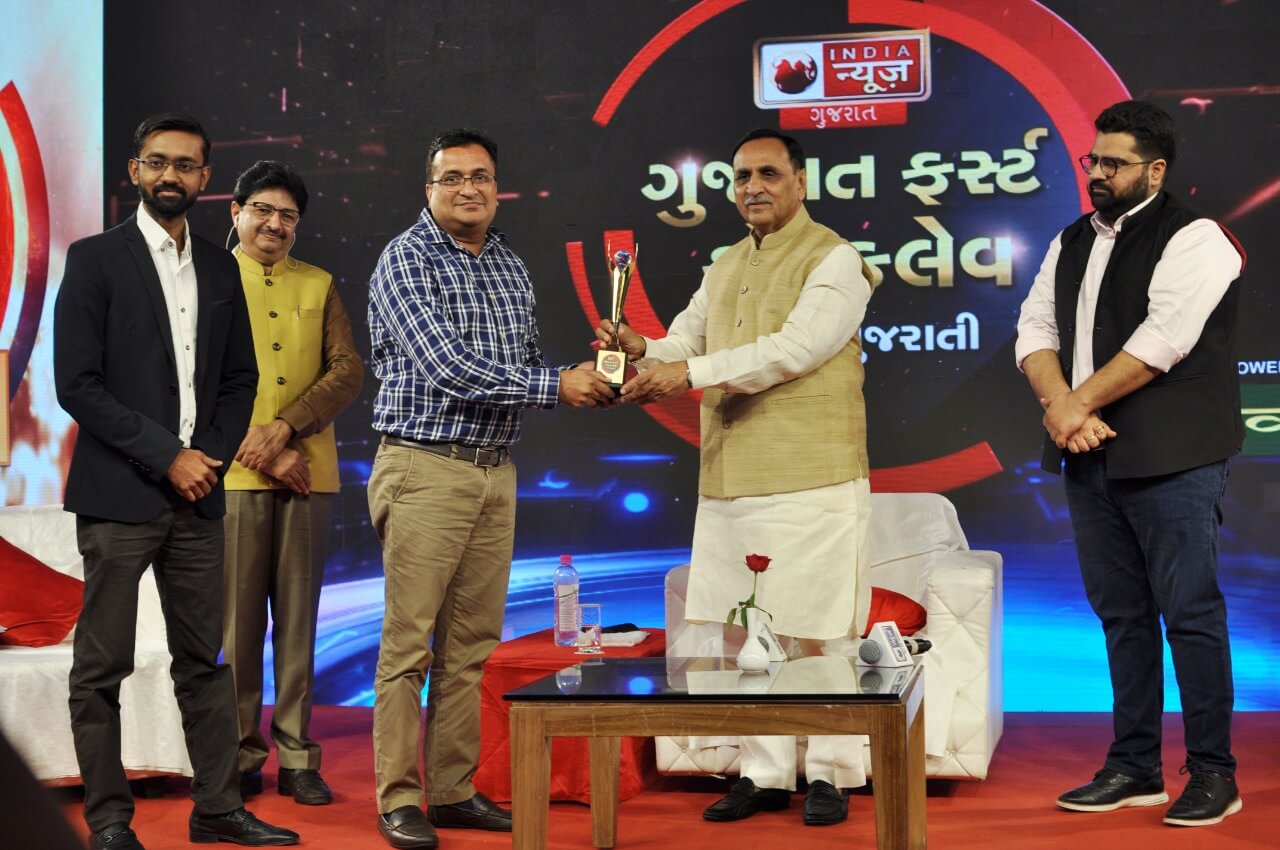 Arvind SmartSpaces has been awarded “Best Real Estate Company” by India News Gujarat at Gujarat First Conclave
